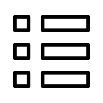 List Icon Vector Symbol Design Illustration