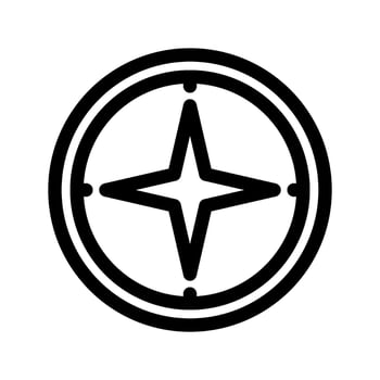 Compass Icon Vector Symbol Design Illustration