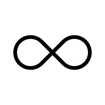 Infinity Icon Vector Symbol Design Illustration