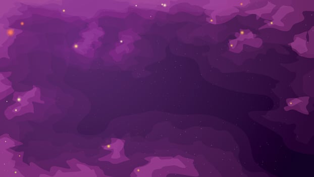 violet color gas clouds in deep space vector
