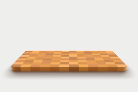 empty cutting board from various wooden pieces vector