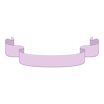 full color curve ribbons flat style isolated png