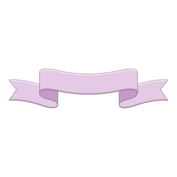 full color curve ribbons flat style isolated png