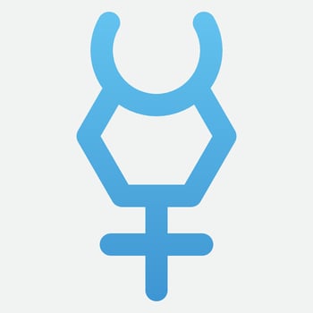 diagonal icon logo gender vector