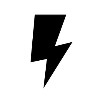 Lightning Bolt Icon Vector Symbol Design Illustration