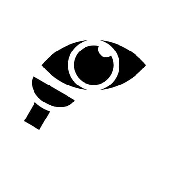 Contact Lens Icon Vector Symbol Design Illustration