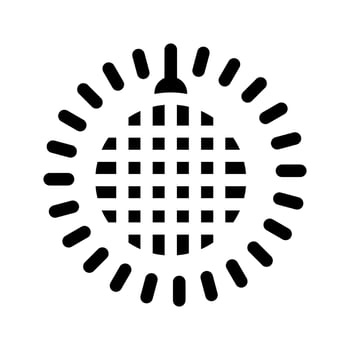 Disco Ball Icon Vector Symbol Design Illustration