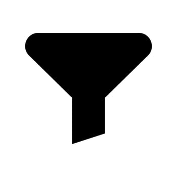 Filter Icon Vector Symbol Design Illustration