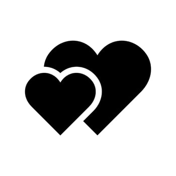 Heart Icon Vector Symbol Design Illustration