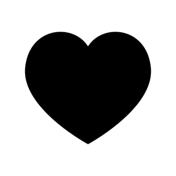 Heart Icon Vector Symbol Design Illustration