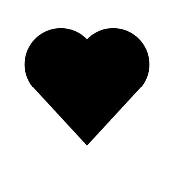 Heart Icon Vector Symbol Design Illustration