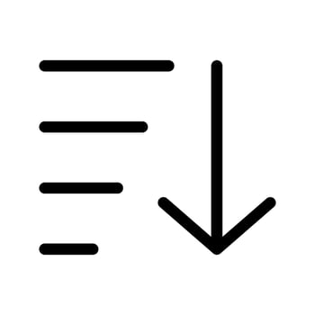 Sort Icon Vector Symbol Design Illustration