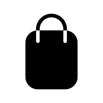 Shopping Bag Icon Vector Symbol Design Illustration