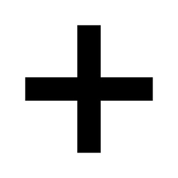 Plus Icon Vector Symbol Design Illustration