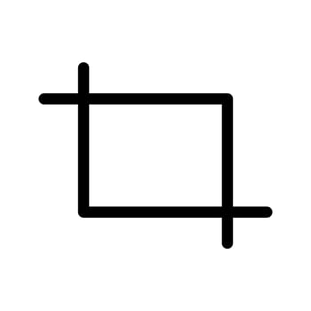 Crop Icon Vector Symbol Design Illustration