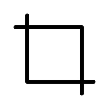 Crop Icon Vector Symbol Design Illustration