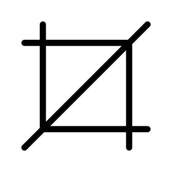 Crop Icon Vector Symbol Design Illustration