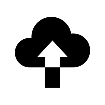 Upload Icon Vector Symbol Design Illustration