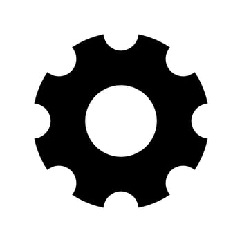 Settings Icon Vector Symbol Design Illustration