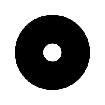 Record Icon Vector Symbol Design Illustration