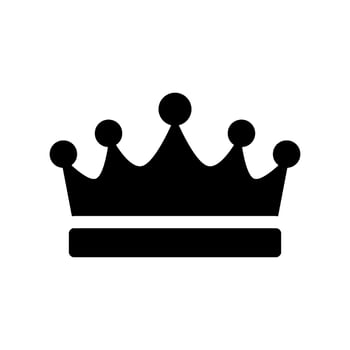 Crown Icon Vector Symbol Design Illustration