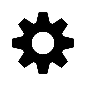 Settings Icon Vector Symbol Design Illustration