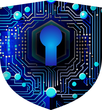 Modern Cybersecurity Technology Icon Pack with Shield png