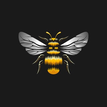 Vector Bee Design Ilustration Template