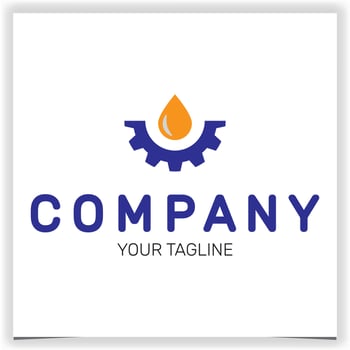 oil gear logo premium elegant template vector eps 10