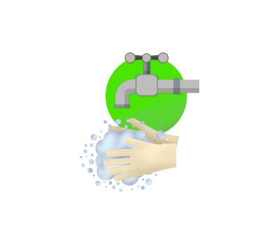 Hygiene. Cleaning Hands. Washing hands with soap. Young woman washing hands with soap over sink in bathroom, closeup. Covid 19. Coronavirus, please wash your hands, transparent background PNG