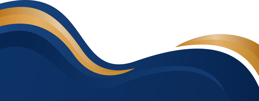Blue and gold gradient abstract border for business or certificate png