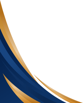 Blue and gold gradient abstract border for business or certificate png