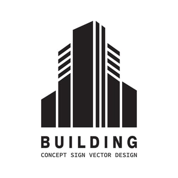 clean building logo design inspiration vector