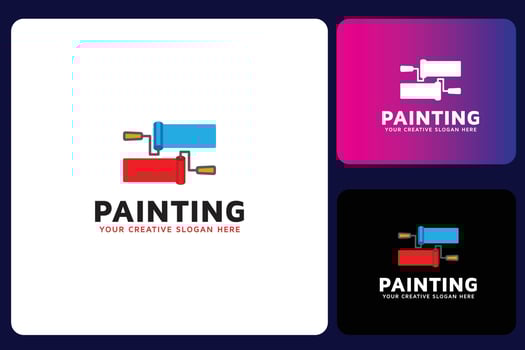 Painting Symbol Logo Design Template vector