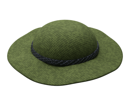 green felt hat png
