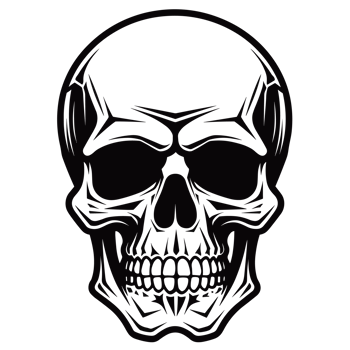 Skull Silhouette - png