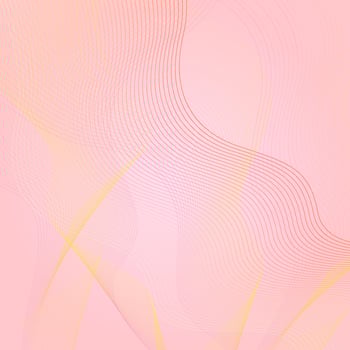 Abstract background with wavy lines in pink colors. Vector illustration.