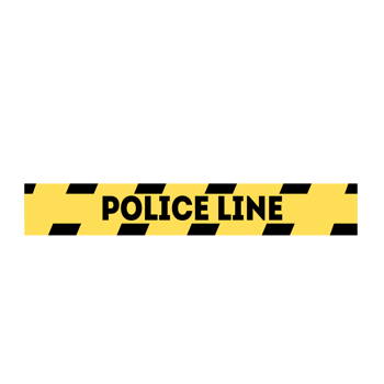 Yellow warning tape png