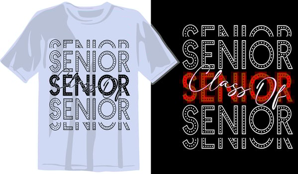 Senior Class greeting, invitation card. Text for graduation design, congratulation event, T-shirt, party, high school or college graduate. Senior 2024 CLASS of 2024 Graduation vector