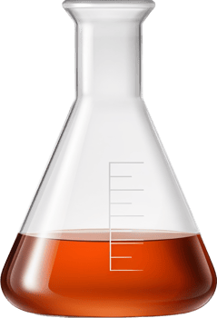 Laboratory flask with . png