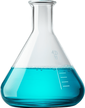 Laboratory flask with . png