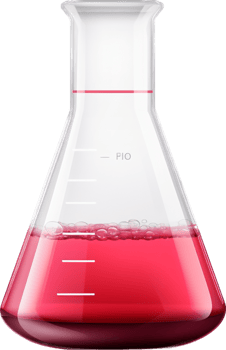 Laboratory flask with . png
