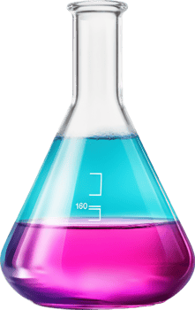 Laboratory flask with . png