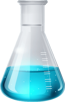 Laboratory flask with . png