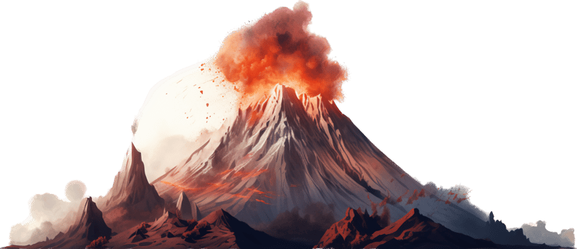 Volcano with . png