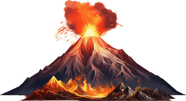 Volcano with . png