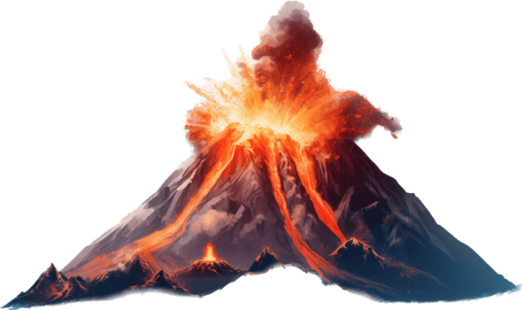 Volcano with . png
