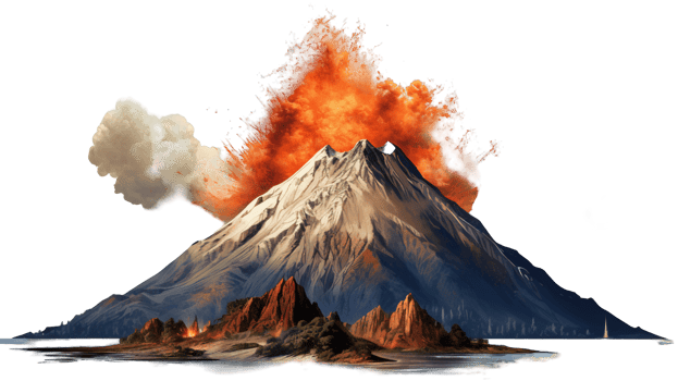 Volcano with . png