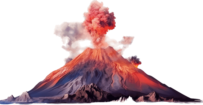 Volcano with . png