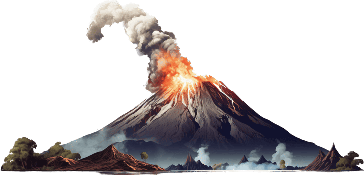Volcano with . png